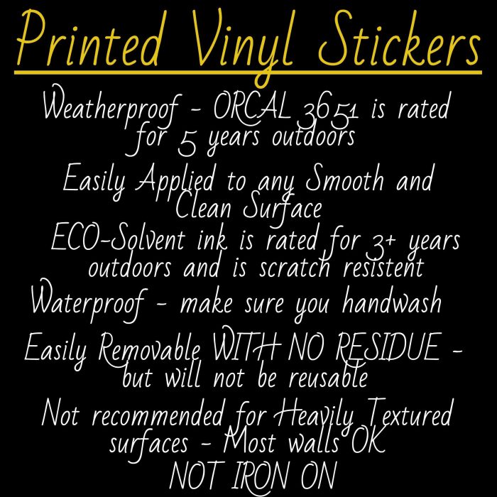 Custom For Jay Full Color Vinyl Decal- Custom Size - Up to 52 inches - Image 2