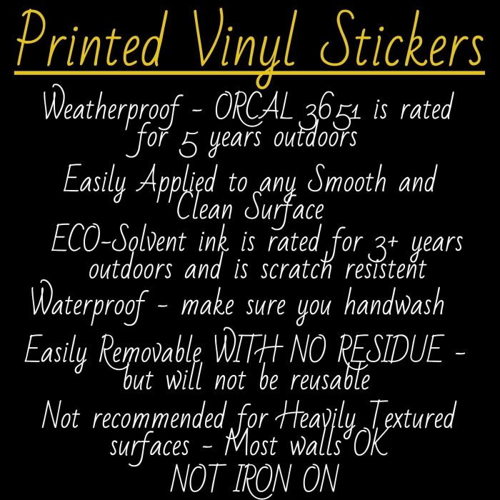 Custom for Chris Full Color Vinyl Decal - Up to 52 inches - Image 2