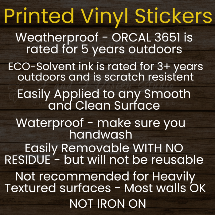 Custom for Jeff Full Color Vinyl Decal- Custom Size - Up to 52 inches - Image 2