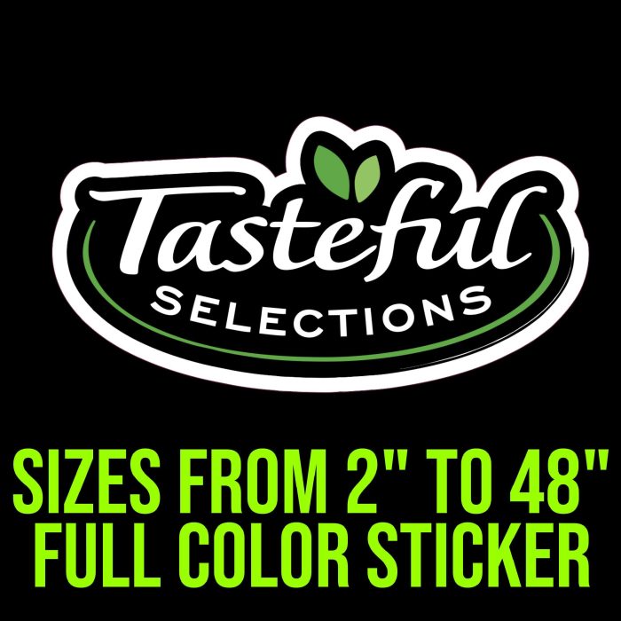 Custom for Nathan - Tasteful - Full Color Vinyl Decal- Custom Size - Up to 52 inches