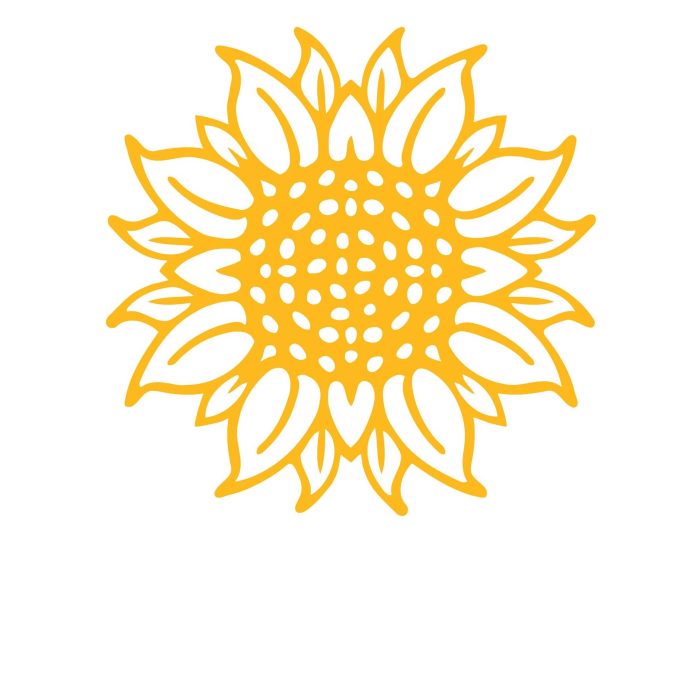 Sunflower Vinyl Decal- Custom Size - Up to 24 inches - Image 8