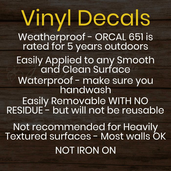 Custom Name Vinyl Decal - Up to 24 inches - Image 3