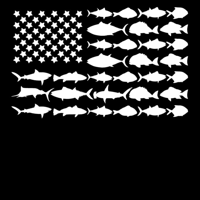 American Flag Fish Vinyl Decal- Custom Size - Up to 24 inches - Image 8