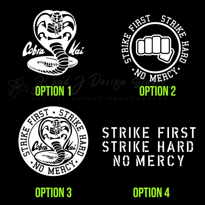 Cobra Kai Vinyl Decal - Custom Size - Up to 24 inches - Image 8