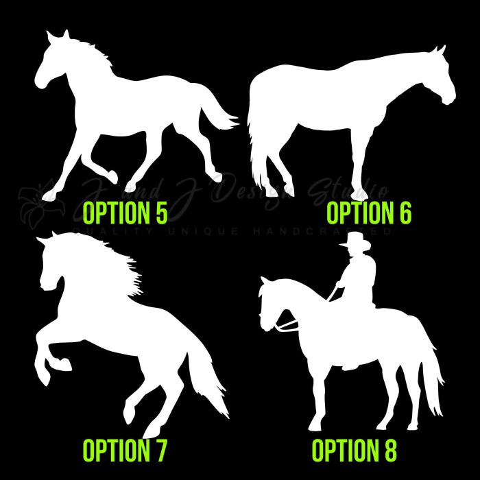 Horses Vinyl Decal- Custom Size - Up to 24 inches - Image 9