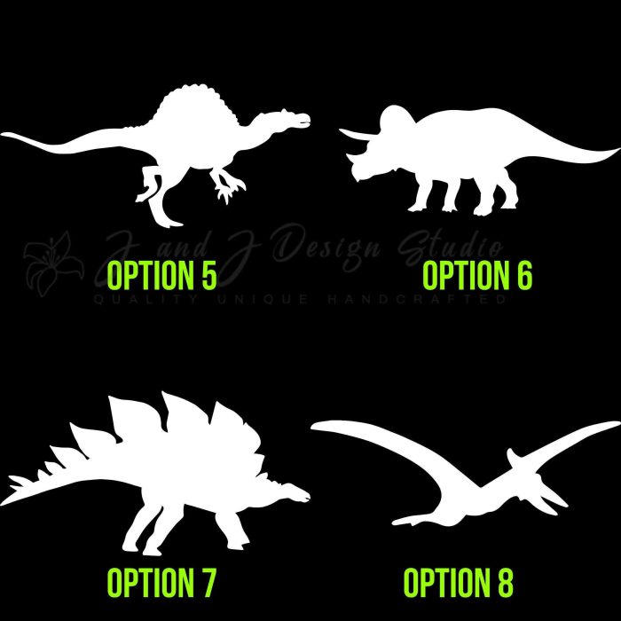 Dinosaurs Vinyl Decal- Custom Size - Up to 24 inches - Image 9