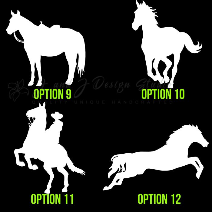 Horses Vinyl Decal- Custom Size - Up to 24 inches - Image 10