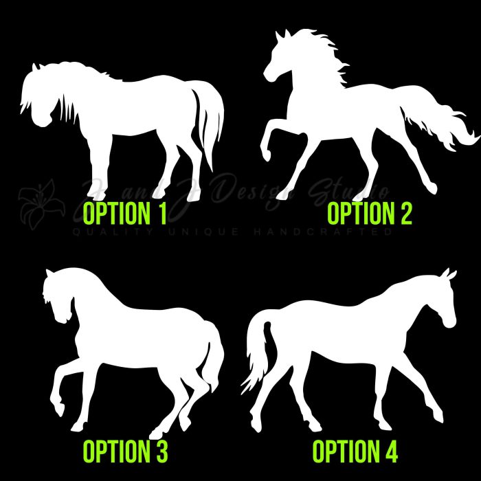 Horses Vinyl Decal- Custom Size - Up to 24 inches - Image 8