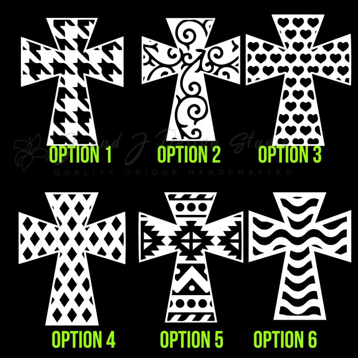 Cross Vinyl Decal - Up to 24 inches - Image 9