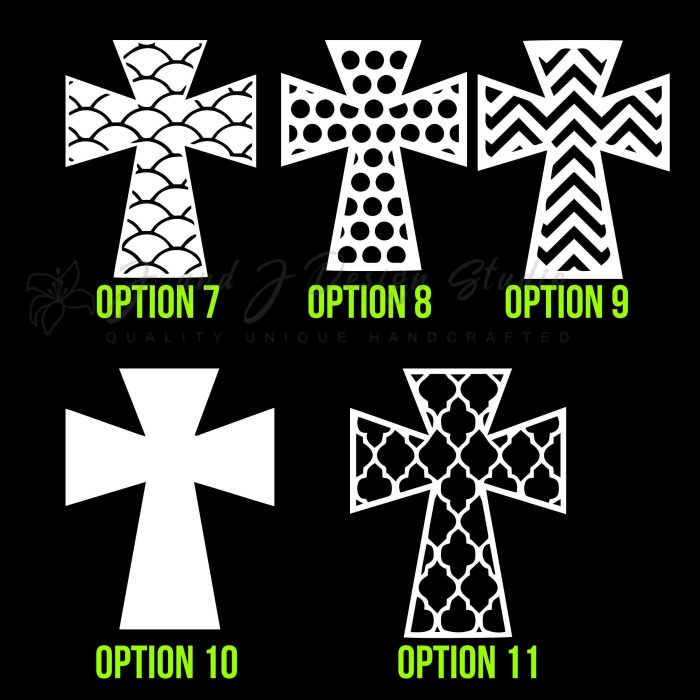 Cross Vinyl Decal - Up to 24 inches - Image 8