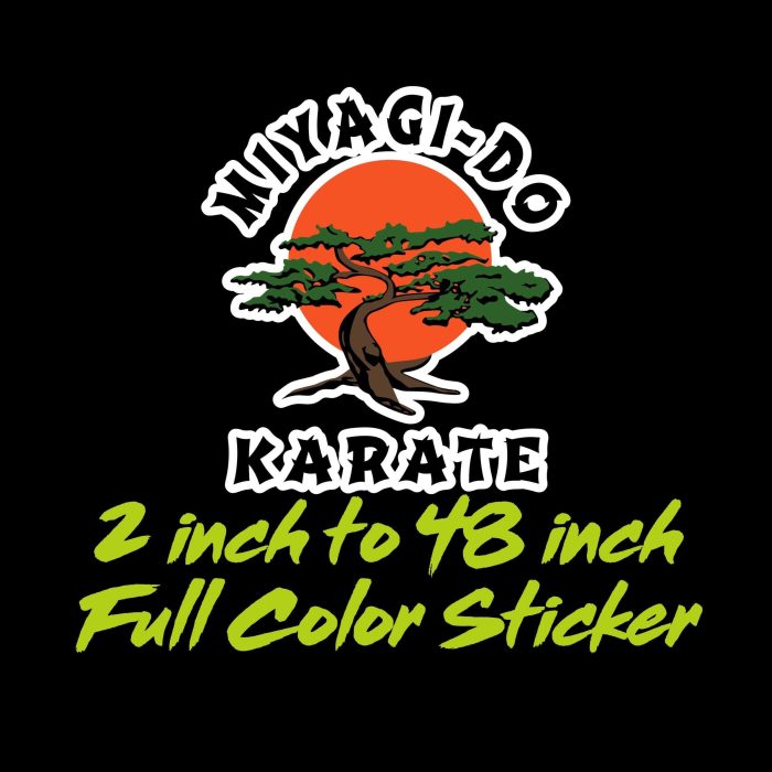 Cobra Kai Full Color Vinyl Sticker - Custom Size - Up to 52 inches