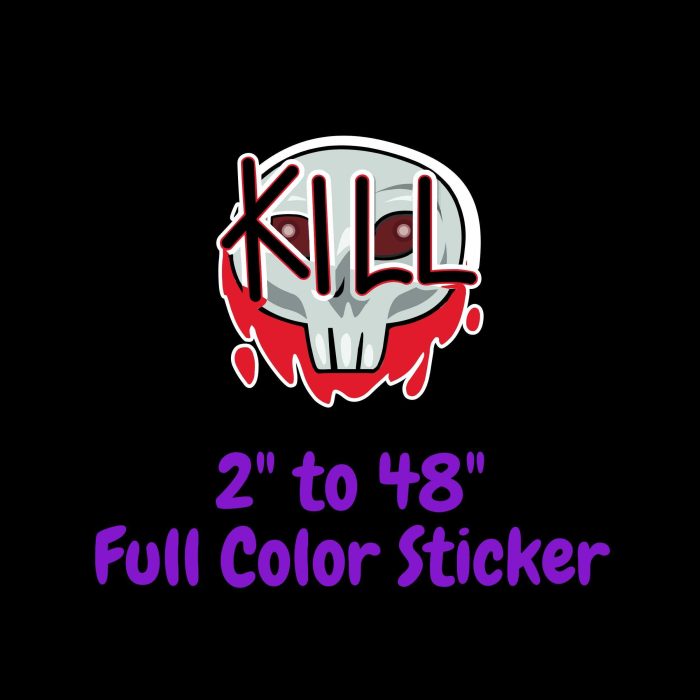 Among us Full Color Vinyl Sticker - Custom Size - Up to 52 inches