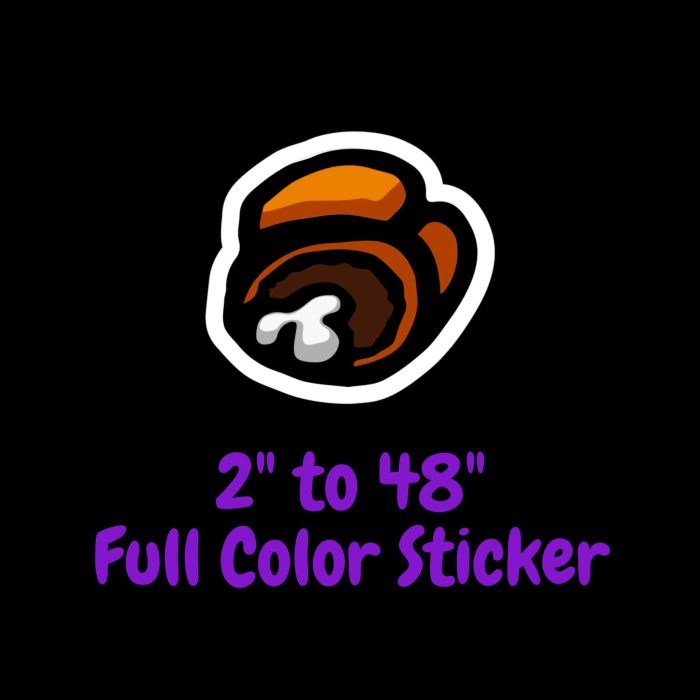 Among us Full Color Vinyl Sticker - Custom Size - Up to 52 inches