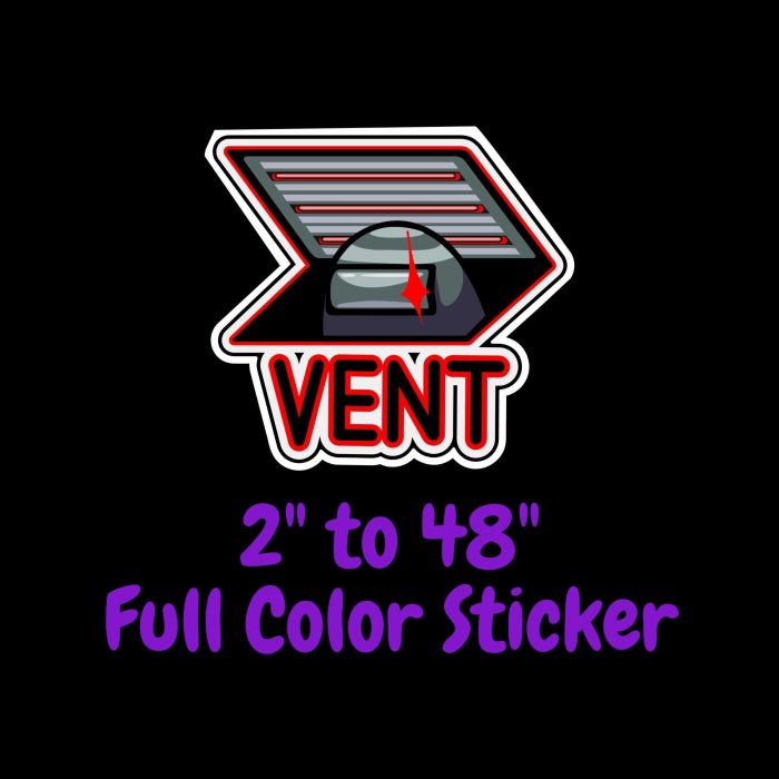 Among us Full Color Vinyl Sticker - Custom Size - Up to 52 inches