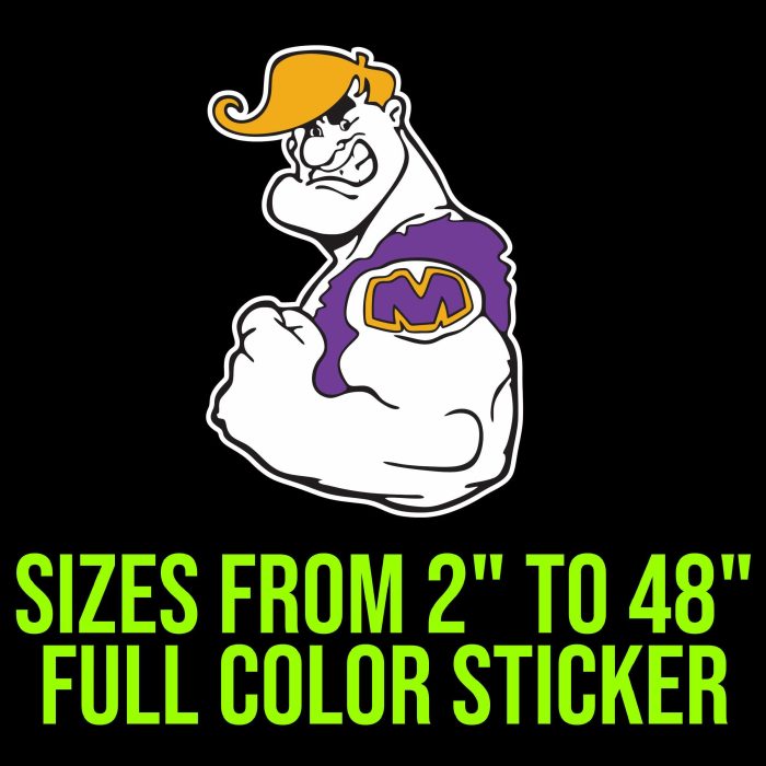 Custom for Robert - Purple Giant Full Color Vinyl Decal- Custom Size - Up to 52 inches