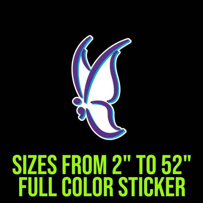 Mental Health Awareness Full Color Vinyl Decals - Custom Size - Up to 52 inches