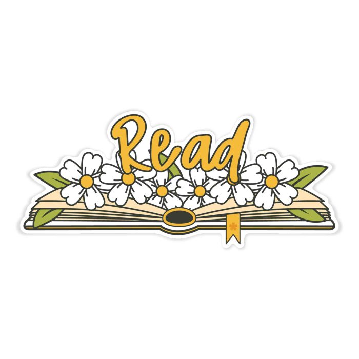 Book - Full Color Vinyl Decal - Custom Size - Up to 52 inches