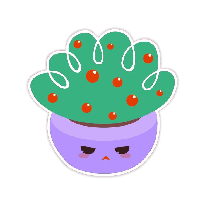 Cactus - Full Color Vinyl Decal - Custom Size - Up to 52 inches