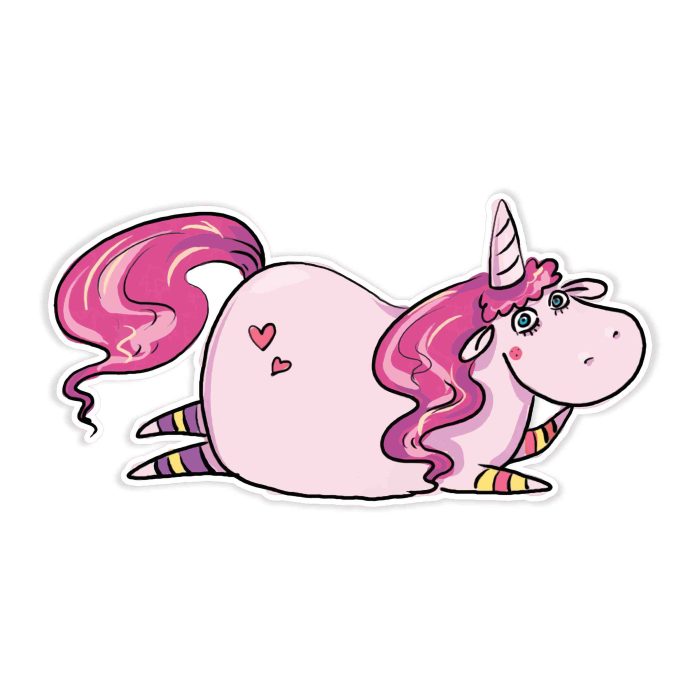 Unicorn - Full Color Vinyl Decal - Custom Size - Up to 52 inches