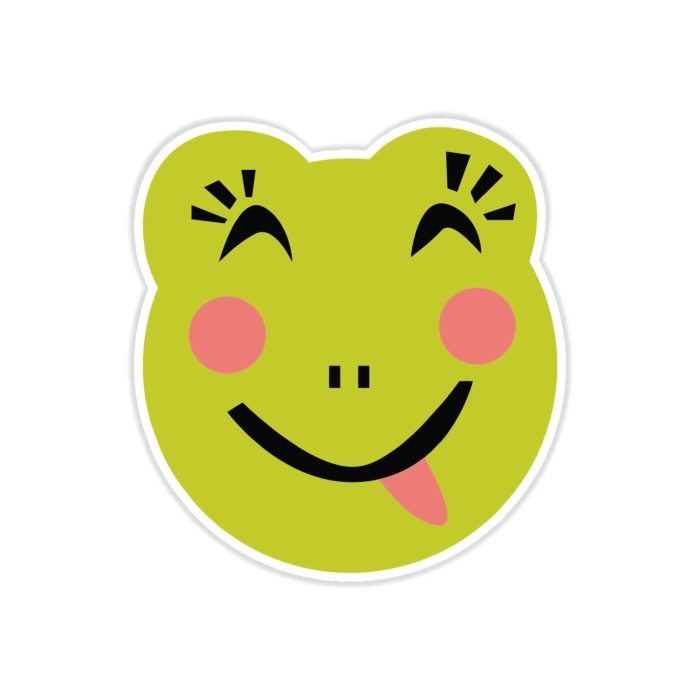 Froggy - Full Color Vinyl Decal - Custom Size - Up to 52 inches