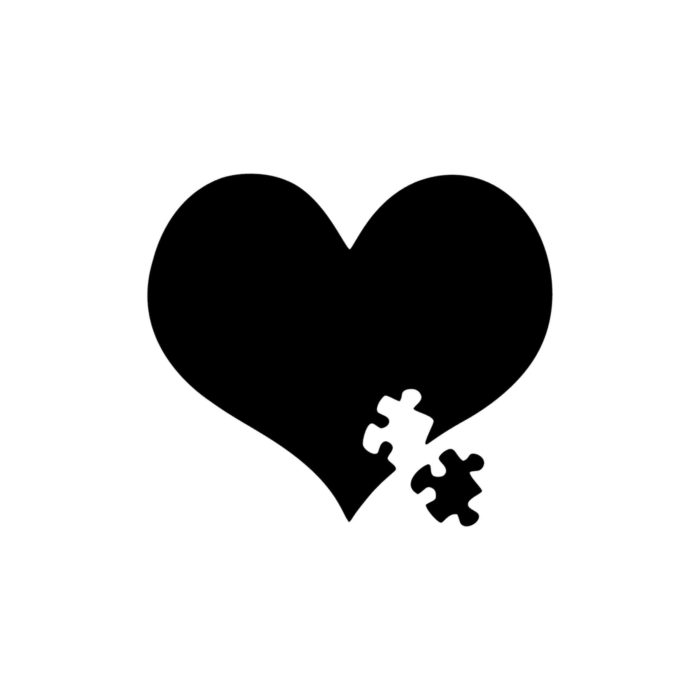 Missing A Piece Of My Heart - Vinyl Decal - Up to 24 inches