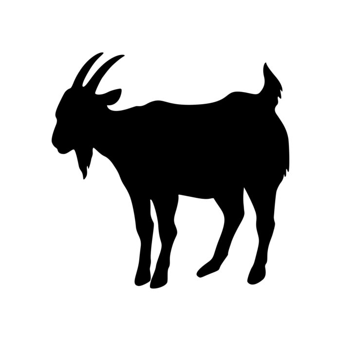 Goat - Vinyl Decal - Up to 24 inches