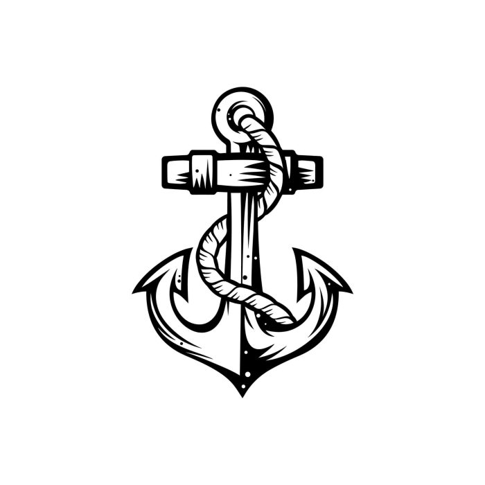 Anchor - Vinyl Decal - Up to 24 inches