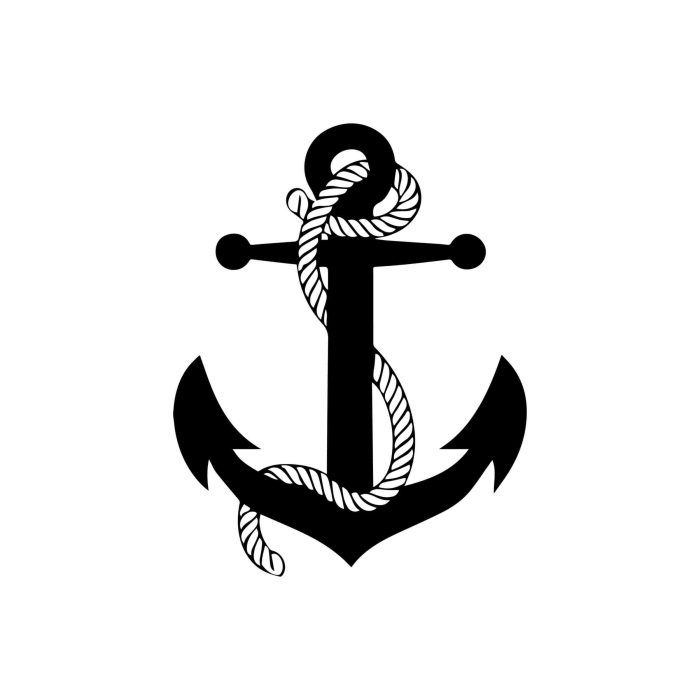 Anchor - Vinyl Decal - Up to 24 inches