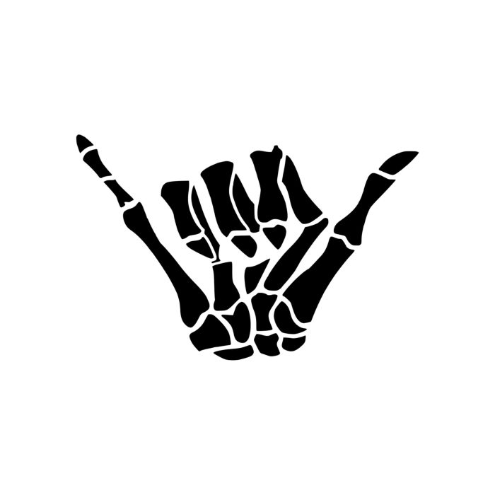 Shaka Skeleton Hand - Custom Size - Up to 24 inches