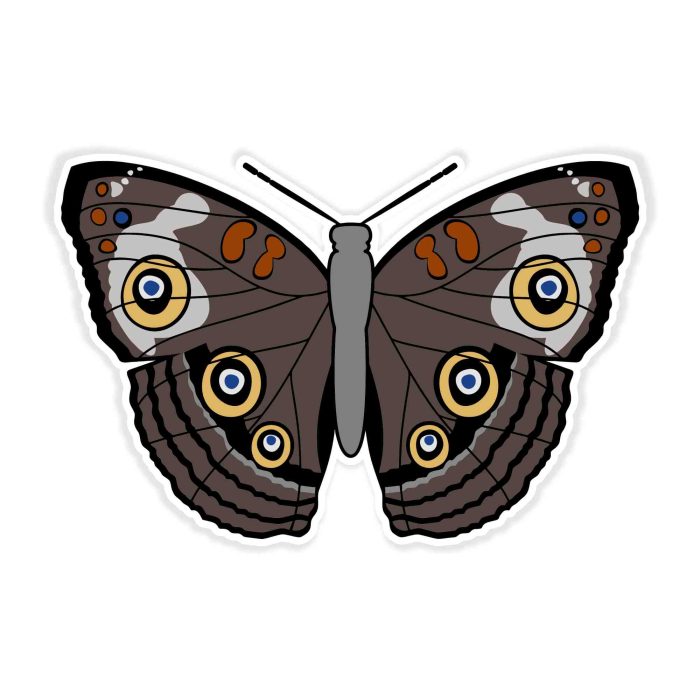 Butterfly - Full Color Vinyl Decal - Custom Size - Up to 52 inches