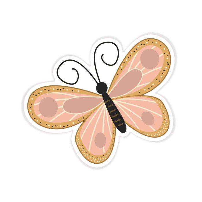 Butterfly - Full Color Vinyl Decal - Custom Size - Up to 52 inches