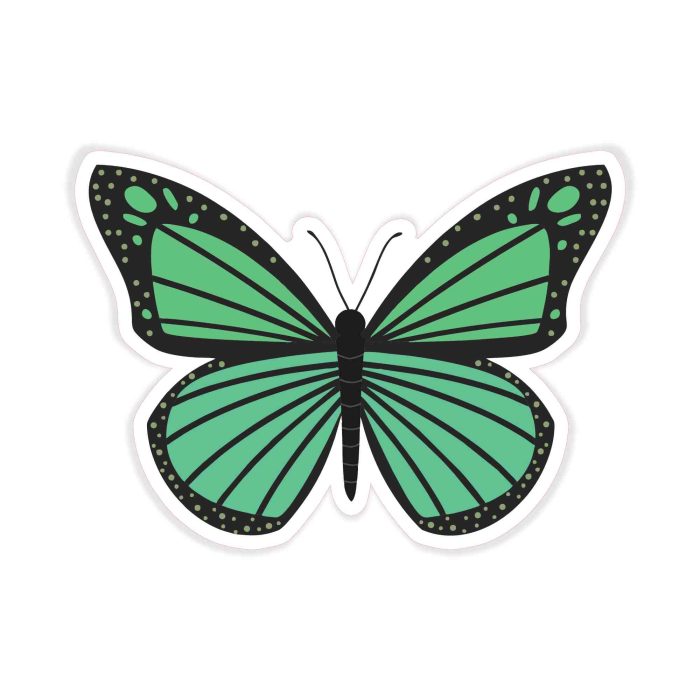 Butterfly - Full Color Vinyl Decal - Custom Size - Up to 52 inches