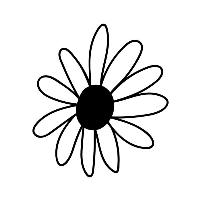 Daisy Full Color Vinyl Decal - Custom Size - Up to 52 inches