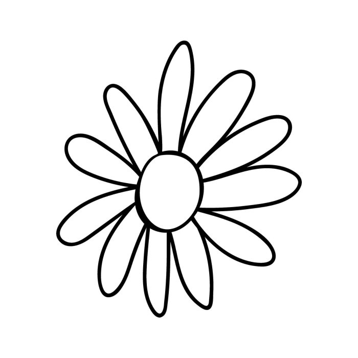 Daisy Full Color Vinyl Decal - Custom Size - Up to 52 inches