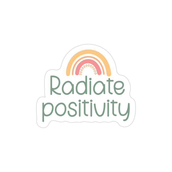 Positivity Vinyl Decal - Custom Size - Up to 24 inches