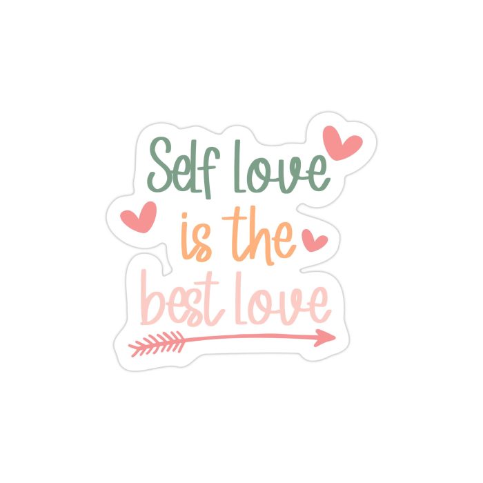 Self Love Vinyl Decal - Custom Size - Up to 24 inches