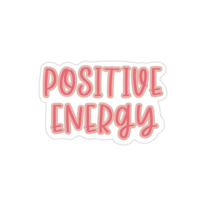 Positivity Full Color Vinyl Decal - Custom Size - Up to 52 inches