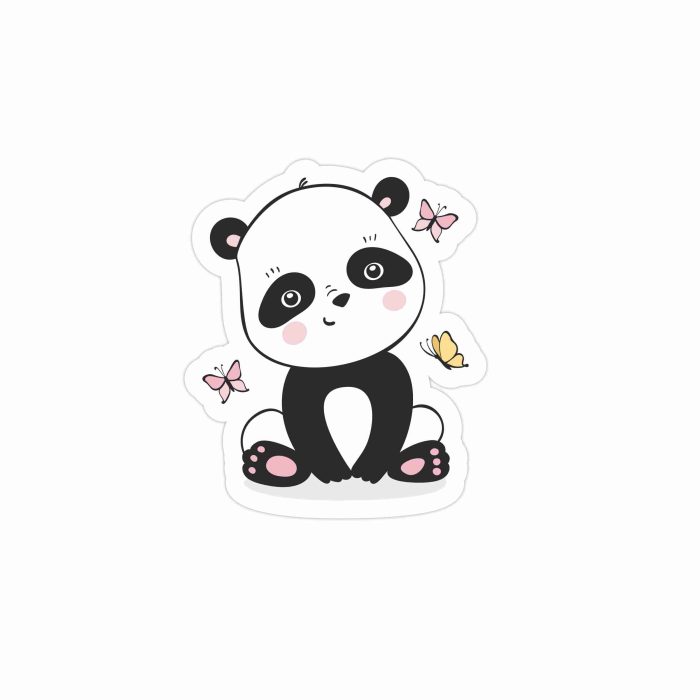 Panda Full Color Vinyl Decal - Custom Size - Up to 52 inches