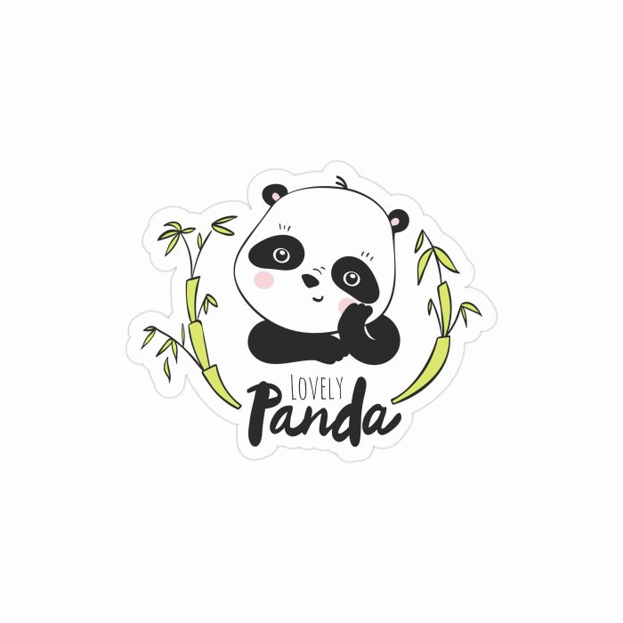 Panda Full Color Vinyl Decal - Custom Size - Up to 52 inches