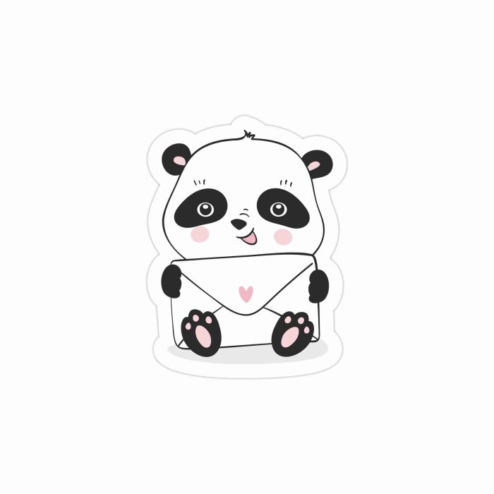 Panda Full Color Vinyl Decal - Custom Size - Up to 52 inches