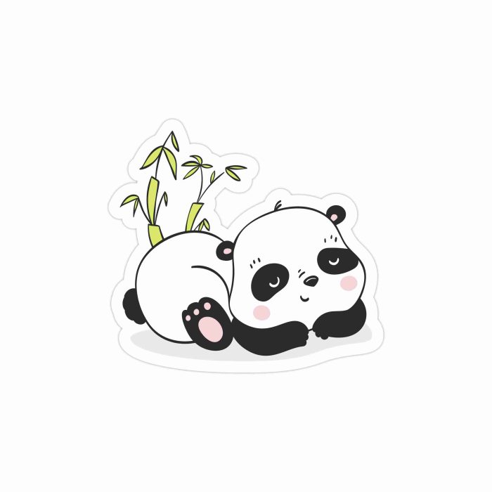 Panda Full Color Vinyl Decal - Custom Size - Up to 52 inches