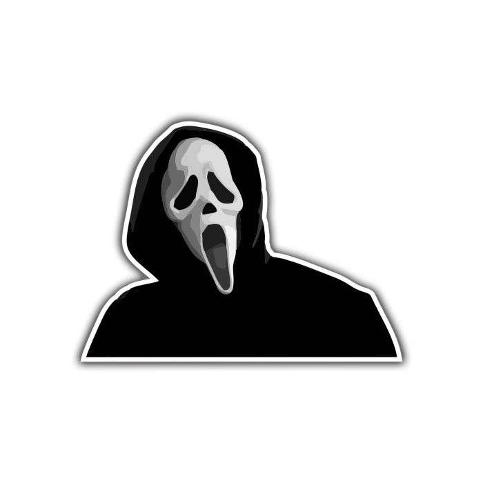 Scream Full Color Vinyl Decal - Custom Size - Up to 52 inches