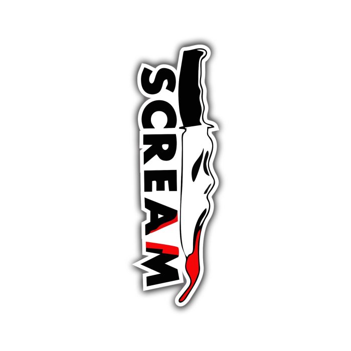 Scream Full Color Vinyl Decal - Custom Size - Up to 52 inches