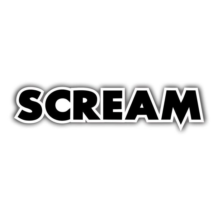 Scream Full Color Vinyl Decal - Custom Size - Up to 52 inches