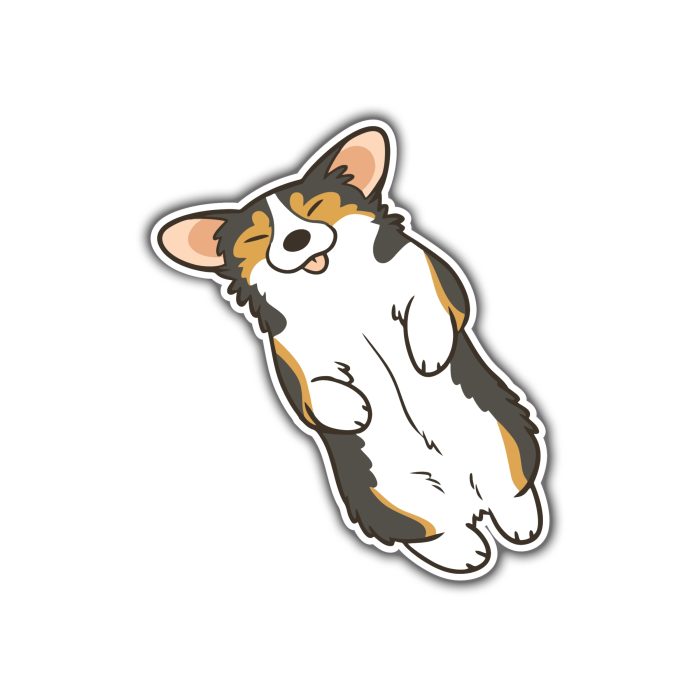 Corgi - Full Color Vinyl Decal - Custom Size - Up to 52 inches